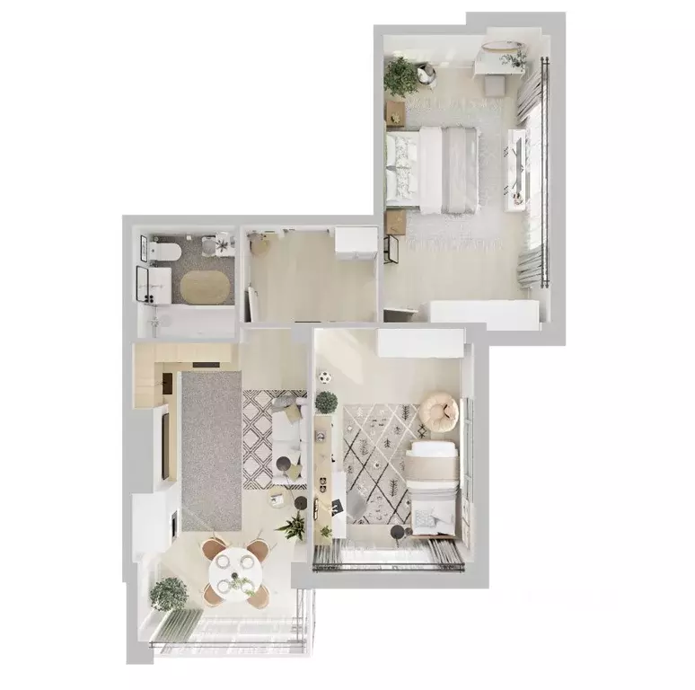 2-к кв. Ставропольский край, Ессентуки  (64.9 м) - Фото 2