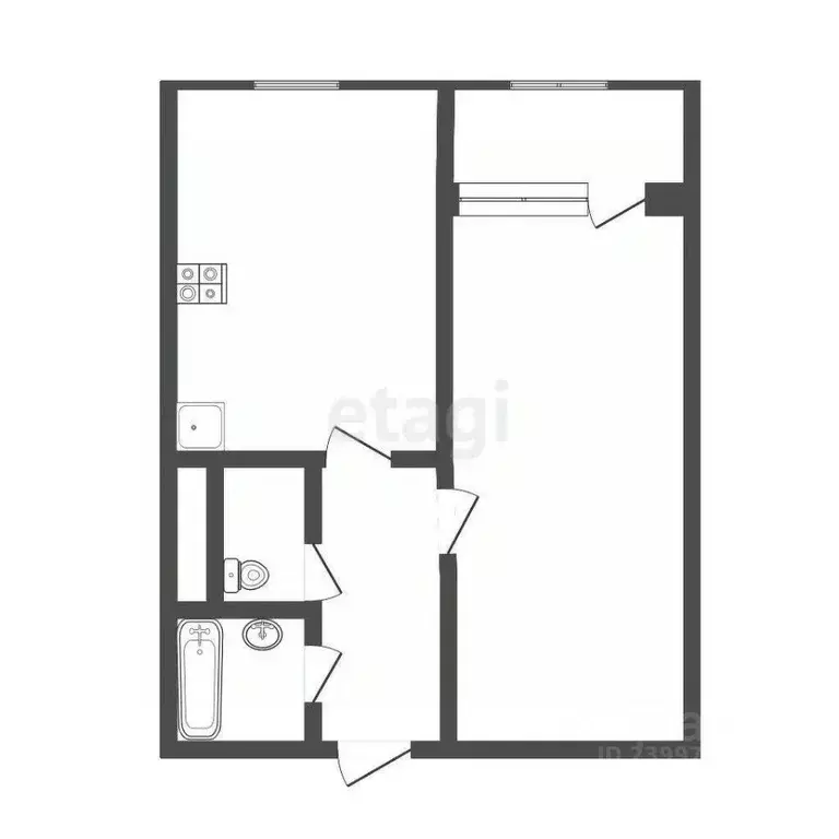 1-к кв. Ставропольский край, Ставрополь ул. Южный обход, 55/2 (34.2 м) - Фото 0