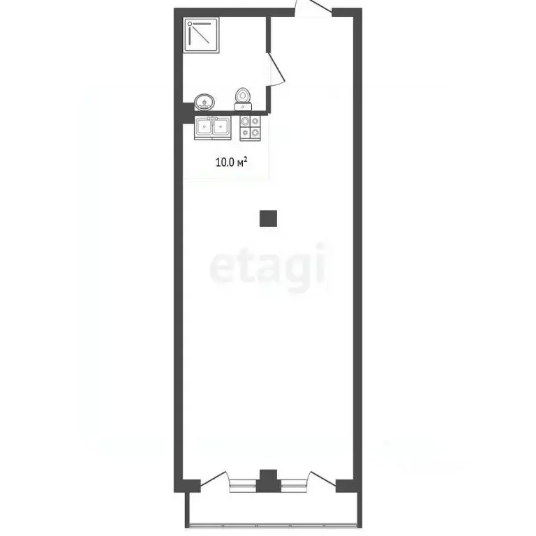 Студия Калининградская область, Светлогорск ул. Ленина, 36 (64.7 м) - Фото 2