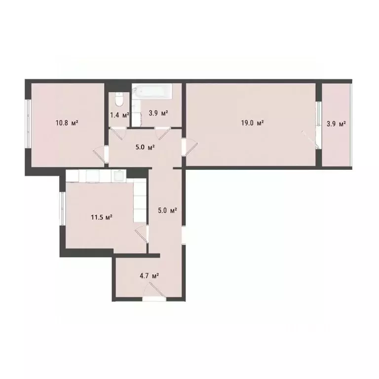 2-к кв. Омская область, Омск Заозерный мкр, ул. Сергея Тюленина, 4 ... - Фото 0