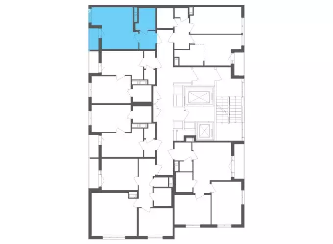 Квартира-студия: посёлок Шушары, Старорусский проспект, 3к1 (26.1 м) - Фото 1