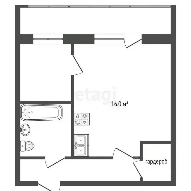 2-к кв. Забайкальский край, Чита ул. Бутина, 78 (46.0 м) - Фото 1