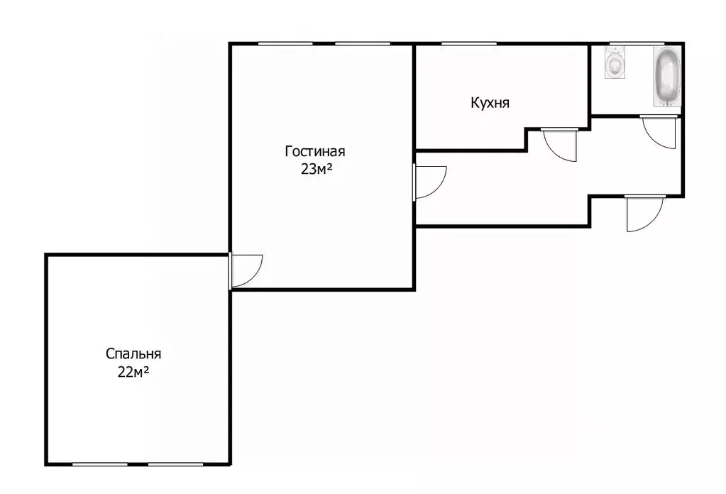 2-к кв. Томская область, Томск ул. Пушкина, 54 (58.8 м) - Фото 0