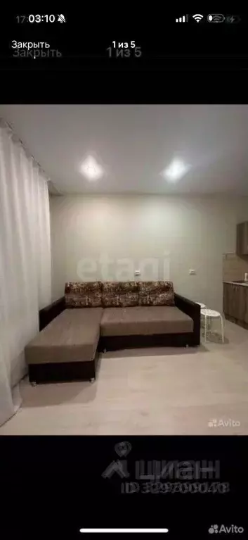 Студия Санкт-Петербург ул. Плесецкая, 10 (21.1 м) - Фото 1