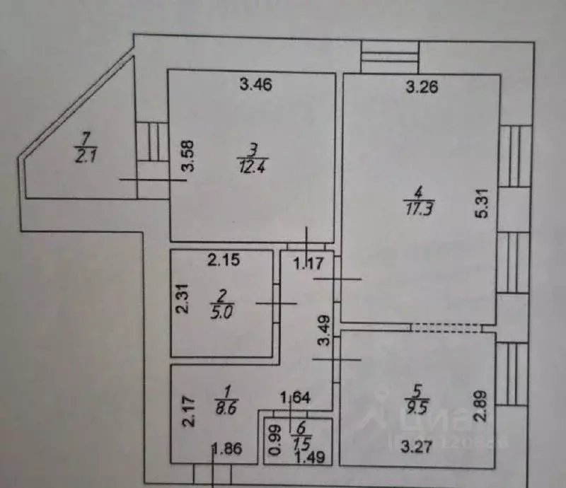 2-к кв. Тверская область, Тверь ул. Скворцова-Степанова, 85 (56.4 м) - Фото 2