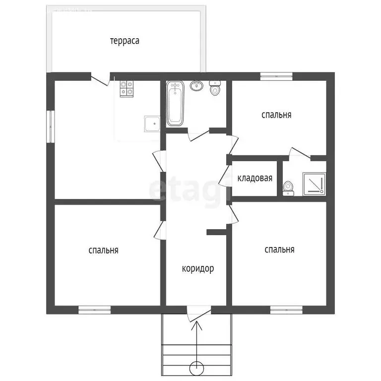 Дом в Калининградская область, Полесский муниципальный округ, посёлок ... - Фото 2