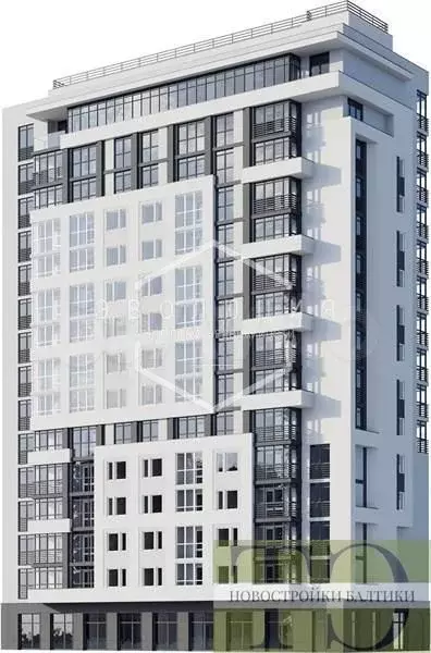 1-к. квартира, 46,1 м, 3/15 эт. - Фото 1