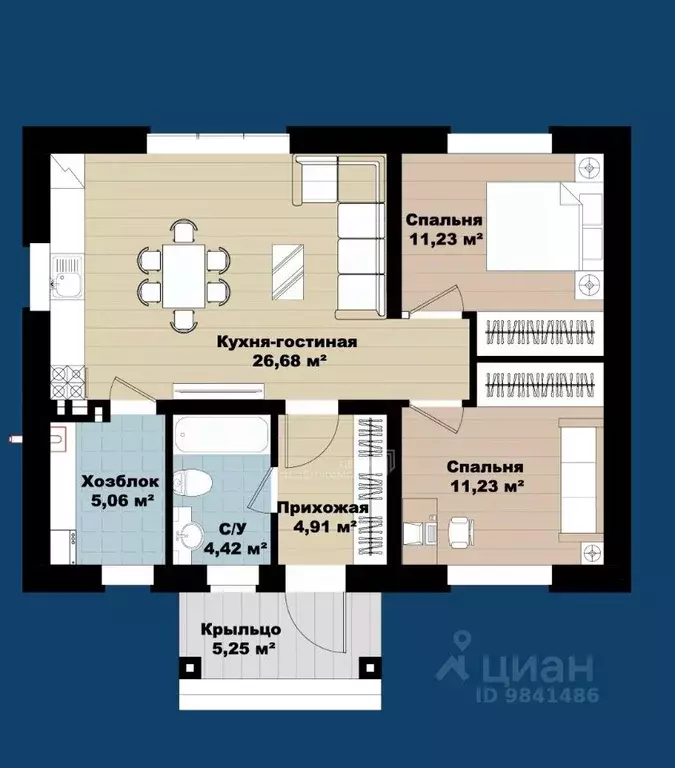 Дом в Татарстан, с. Верхний Услон ул. Каюма Насыри (70 м) - Фото 2