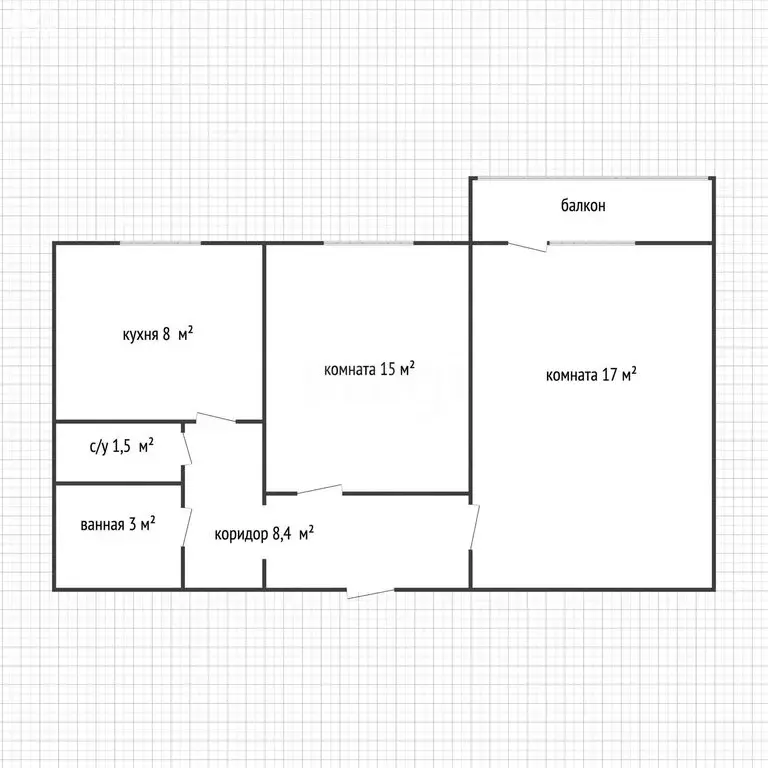 2-комнатная квартира: Майкоп, улица 12 Марта, 130/1 (52.9 м) - Фото 1