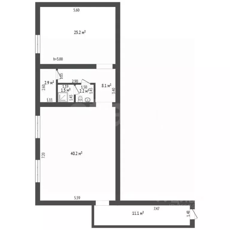 Офис в Севастополь ул. Руднева, 26/2 (91 м) - Фото 2