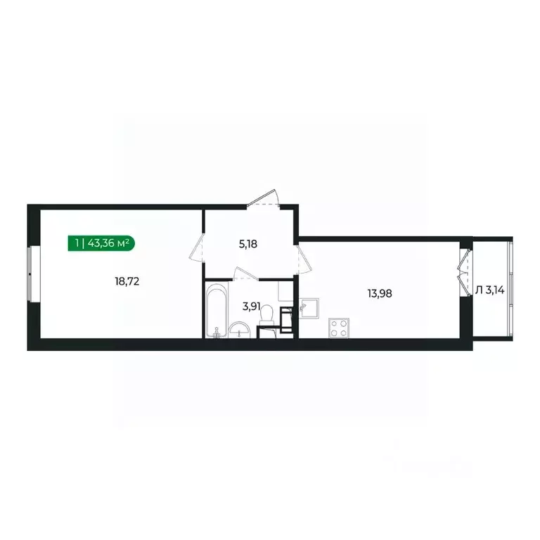 1-к кв. Ленинградская область, Сертолово Всеволожский район, ... - Фото 1