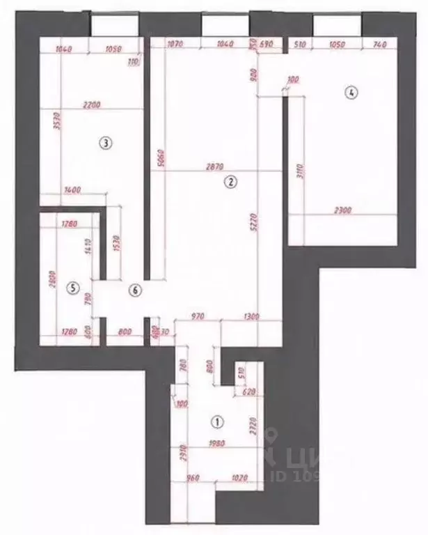 2-к кв. Санкт-Петербург Дмитровский пер., 3-5 (47.0 м) - Фото 2