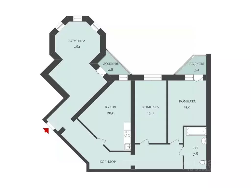 3-к кв. Волгоградская область, Волгоград ул. Глазкова, 23А (121.5 м) - Фото 0