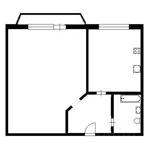 2-к кв. Новосибирская область, Новосибирск ул. Тимирязева, 83/1 (44.0 ... - Фото 2