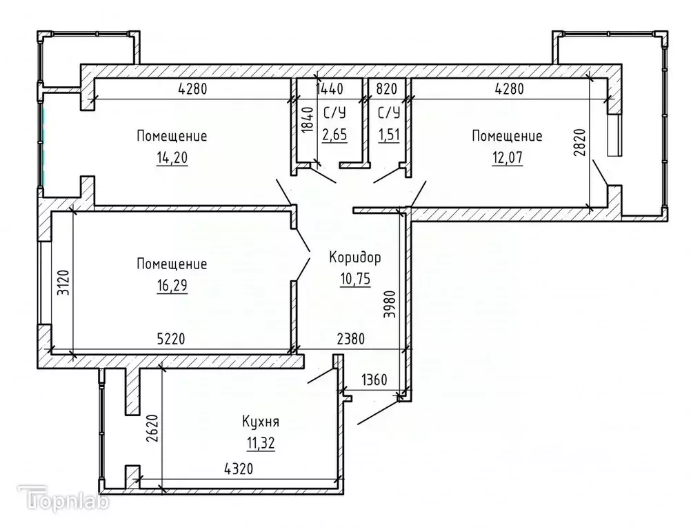 3-к кв. Кабардино-Балкария, Нальчик ул. Шогенова (75.0 м) - Фото 2