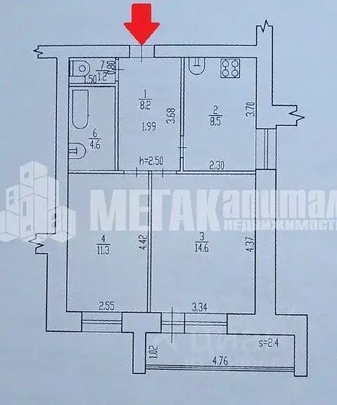 2-к кв. Брянская область, Брянск Спартаковская ул., 126 (46.9 м) - Фото 2