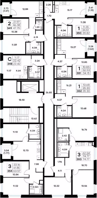 3-к кв. Татарстан, Казань 3-й кв-л, Салават Купере жилой комплекс ... - Фото 2