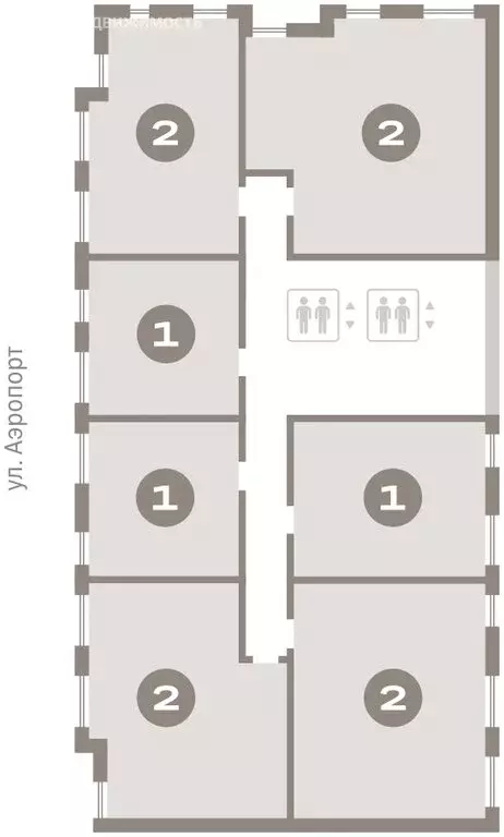 2-комнатная квартира: Новосибирск, улица Аэропорт, 90 (87.21 м) - Фото 1