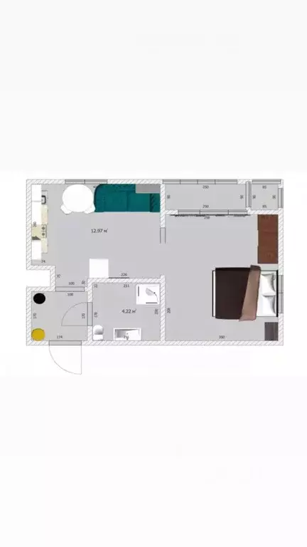 1-к кв. Московская область, Раменское ул. Чугунова, 15б (35.5 м) - Фото 2