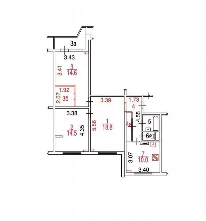 3-комнатная квартира: Москва, Сельскохозяйственная улица, 18к3 (75 м) - Фото 1