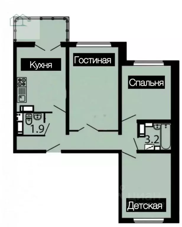 3-к кв. Воронежская область, Воронеж ул. 9 Января, 68/1к2 (76.0 м) - Фото 1