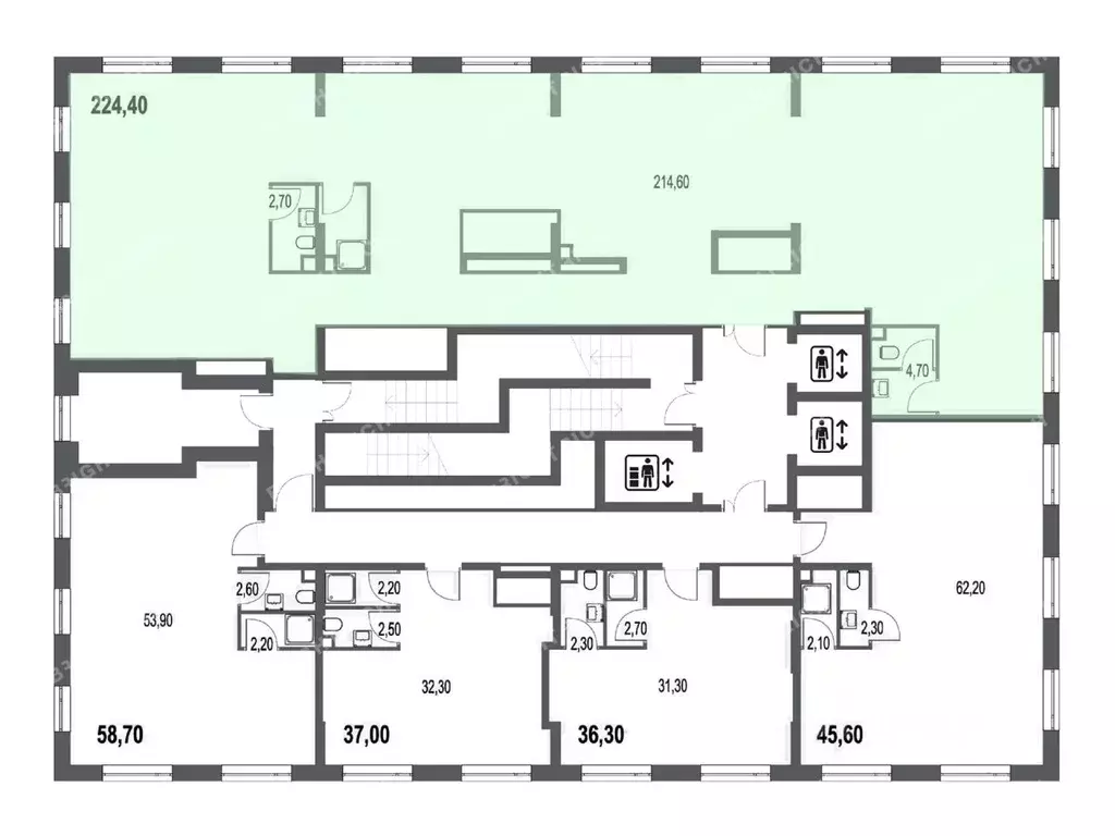 Офис в Москва Афи Парк Воронцовский жилой комплекс, 6 (224 м) - Фото 2