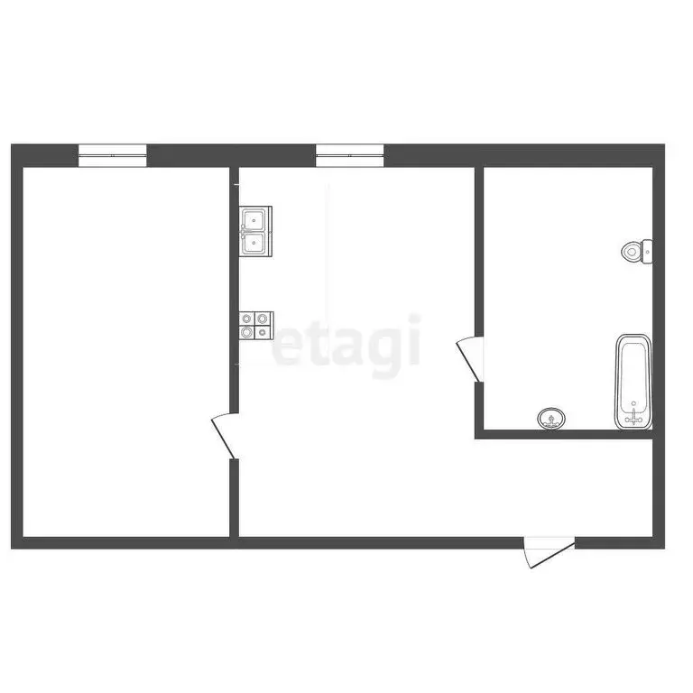 2-комнатная квартира: Ирбит, улица Логинова, 63 (39 м) - Фото 0