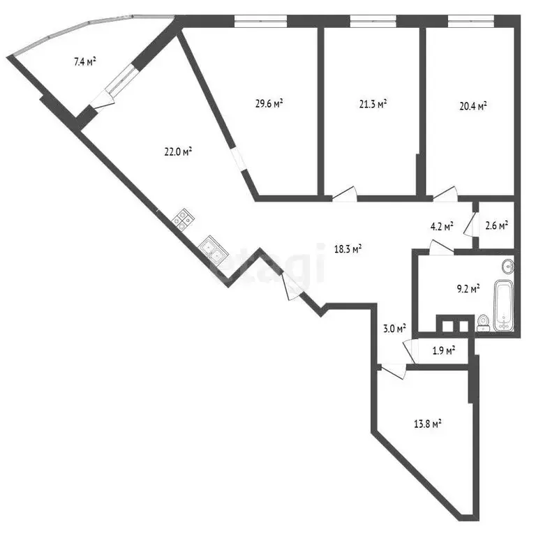 3-комнатная квартира: Реутов, улица Реутовских Ополченцев, 6 (148 м) - Фото 1