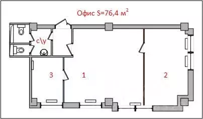 Офис в Новосибирская область, Новосибирск Депутатская ул., 46 (76 м) - Фото 2