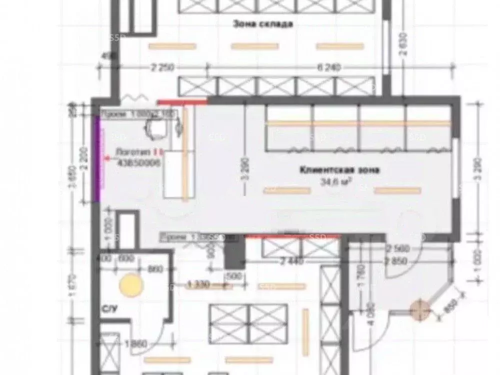Торговая площадь в Москва Бескудниковский бул., 19К1 (77 м) - Фото 2