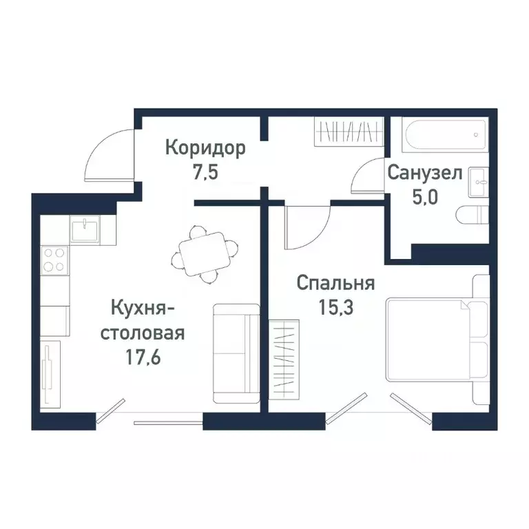 1-к кв. Челябинская область, Челябинский городской округ, пос. ... - Фото 1