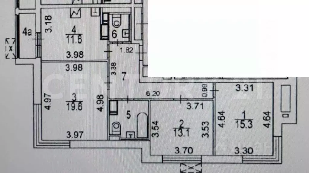 3-к кв. Москва ул. 2-я Марьиной рощи, 3 (77.8 м) - Фото 1