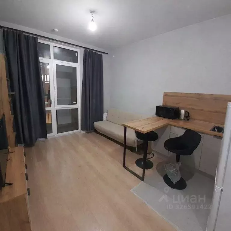 Студия Москва № 160 кв-л, 1Вк2 (22.2 м) - Фото 1