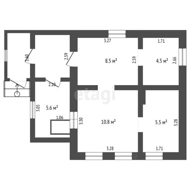 Дом в Башкортостан, Стерлитамак Северный мкр, ул. Котовского (45 м) - Фото 1