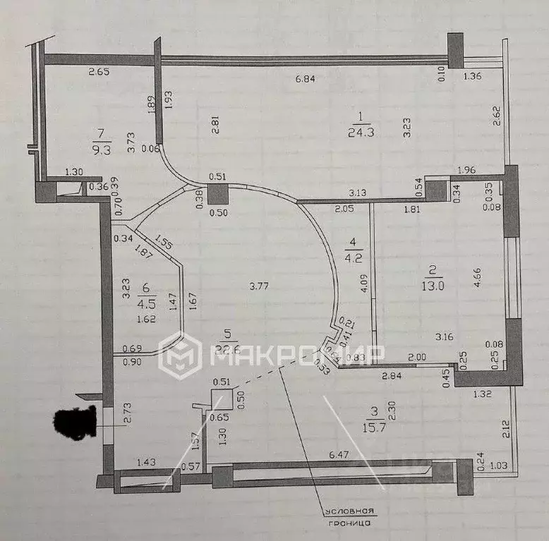 3-к кв. Татарстан, Казань ул. Дзержинского, 5 (93.6 м) - Фото 2