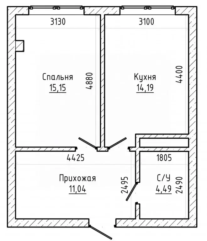 1-к кв. Кабардино-Балкария, Нальчик ул. Героя России Т.М. Тамазова ... - Фото 2