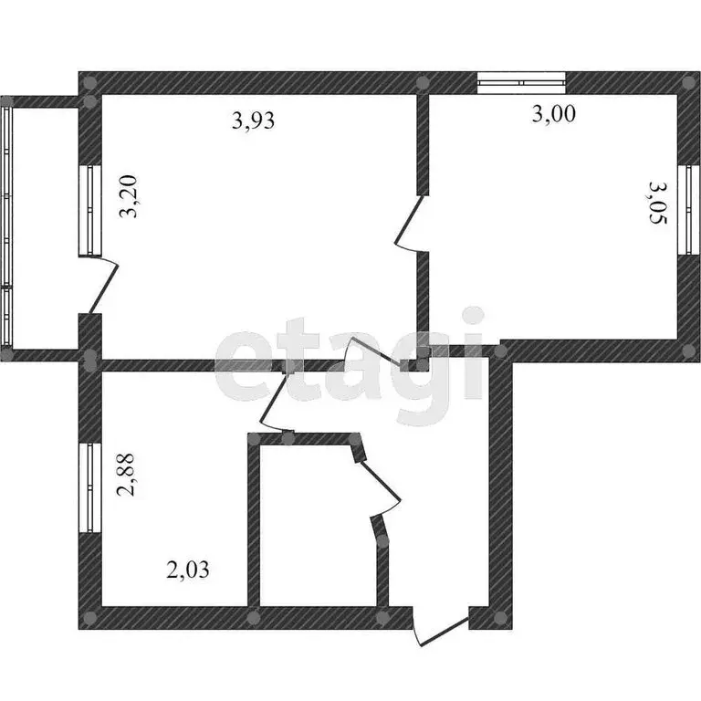 2-комнатная квартира: Тобольск, 4-й микрорайон, 31А (44 м) - Фото 0