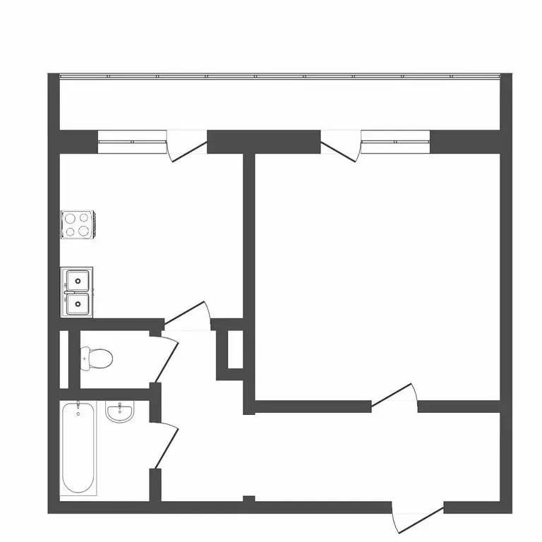 1-комнатная квартира: Тюмень, улица Муравленко, 35 (38.6 м) - Фото 0