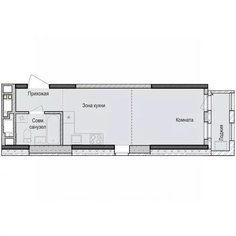 Студия Татарстан, Казань Седьмое Небо жилрайон, Унай жилой комплекс ... - Фото 1