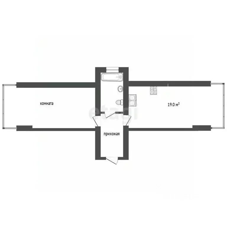 1-к кв. Краснодарский край, Анапа ул. Краснозеленых, 29/4 (48.0 м) - Фото 2