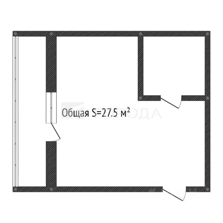 Студия Алтайский край, Новоалтайск Деповская ул., 54 (27.5 м) - Фото 2
