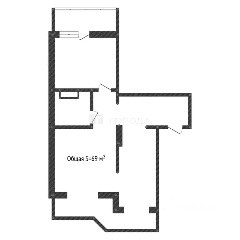 2-к кв. Алтайский край, Барнаул Пролетарская ул., 148 (69.0 м) - Фото 2