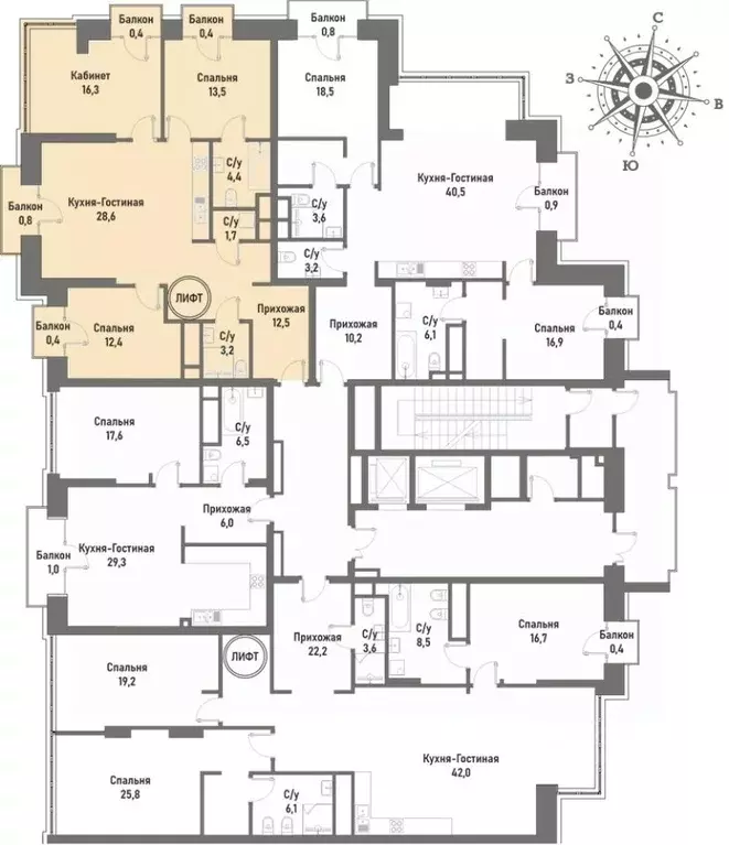 4-к кв. Москва ул. Матросская Тишина, 12 (122.4 м) - Фото 1