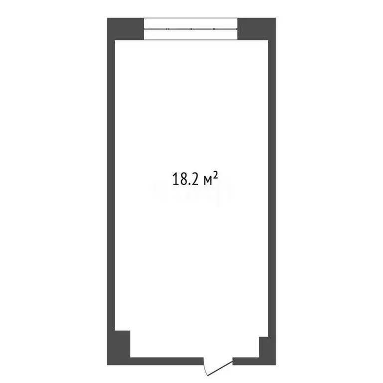 1к в -комнатной квартире (18 м) - Фото 1
