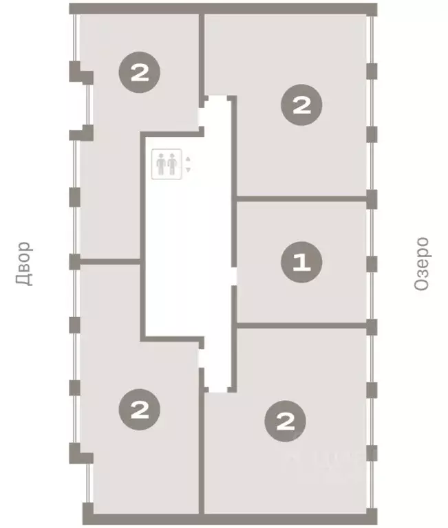 2-к кв. Тюменская область, Тюмень ул. Муравленко, 9/2 (63.08 м) - Фото 2