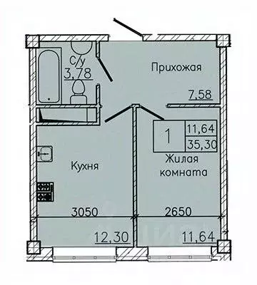 1-к кв. Ставропольский край, Пятигорск ул. Ермолова, 28А (35.3 м) - Фото 1