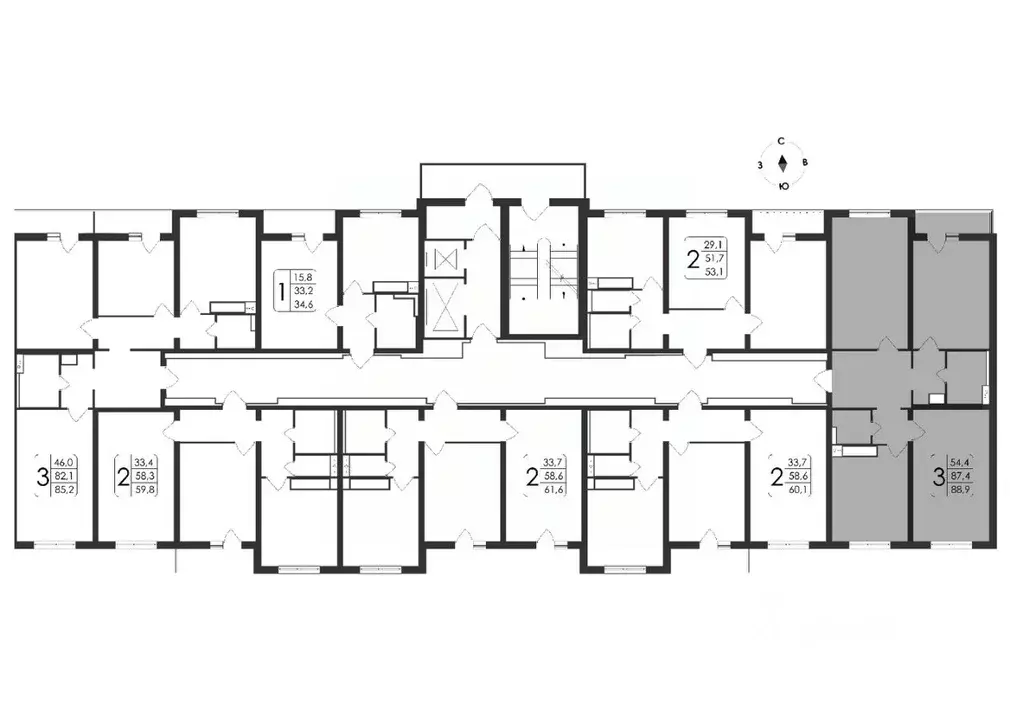3-к кв. Воронежская область, Воронеж ул. Загоровского, 5/4 (88.9 м) - Фото 1