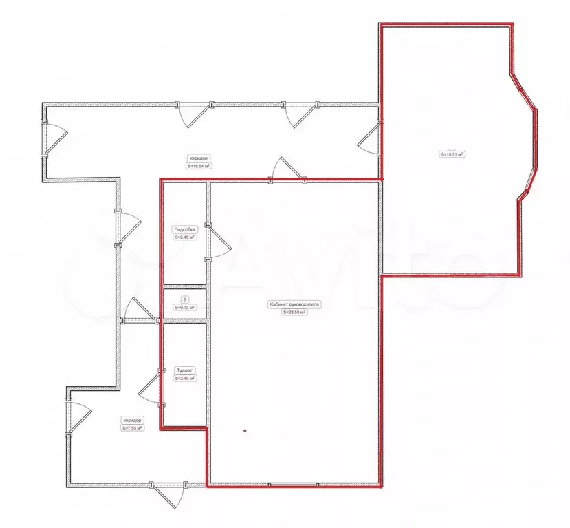 Продам офисное помещение, 52.2 м - Фото 1