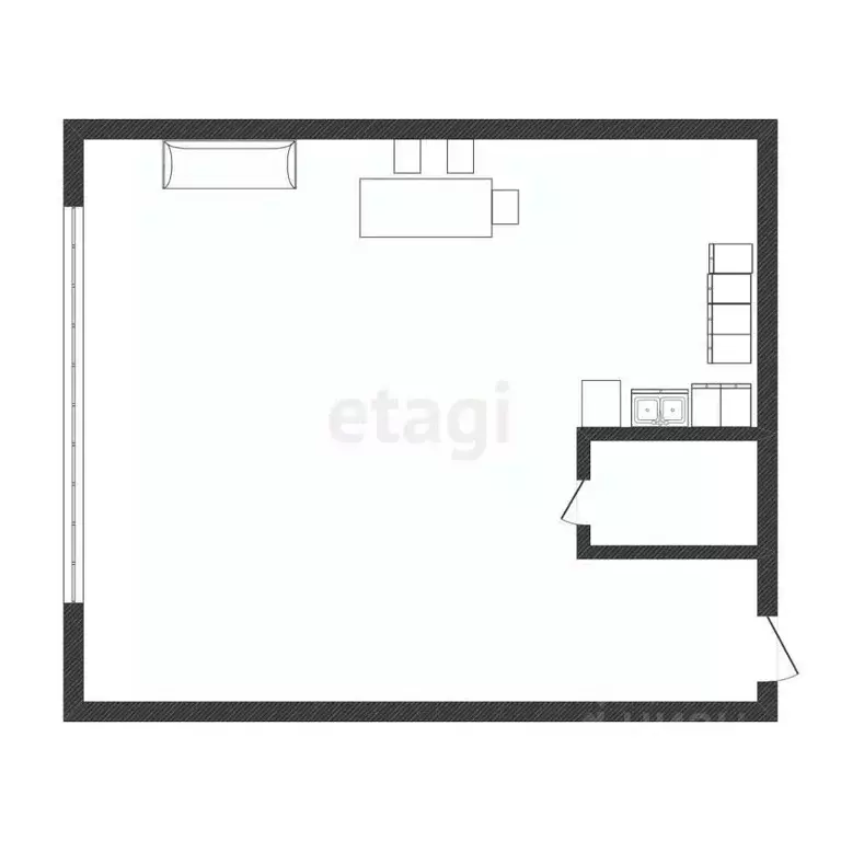 1-к кв. Иркутская область, Иркутск ул. Багратиона, 46/1 (50.0 м) - Фото 2