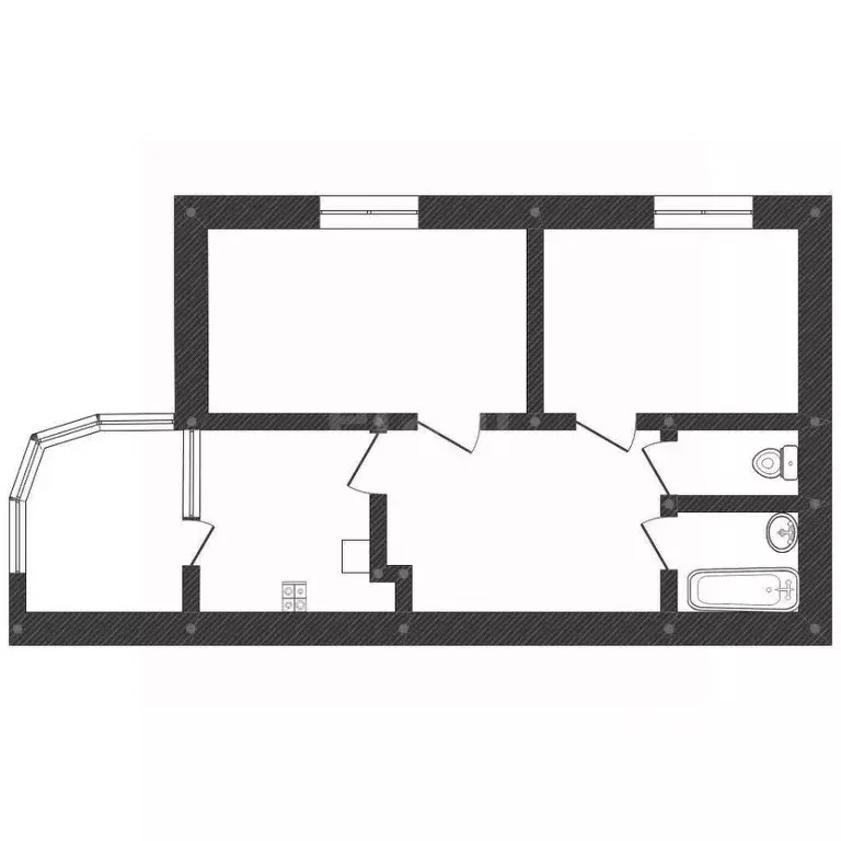 2-к кв. Смоленская область, Смоленск Кловская ул., 27а (62.4 м) - Фото 2